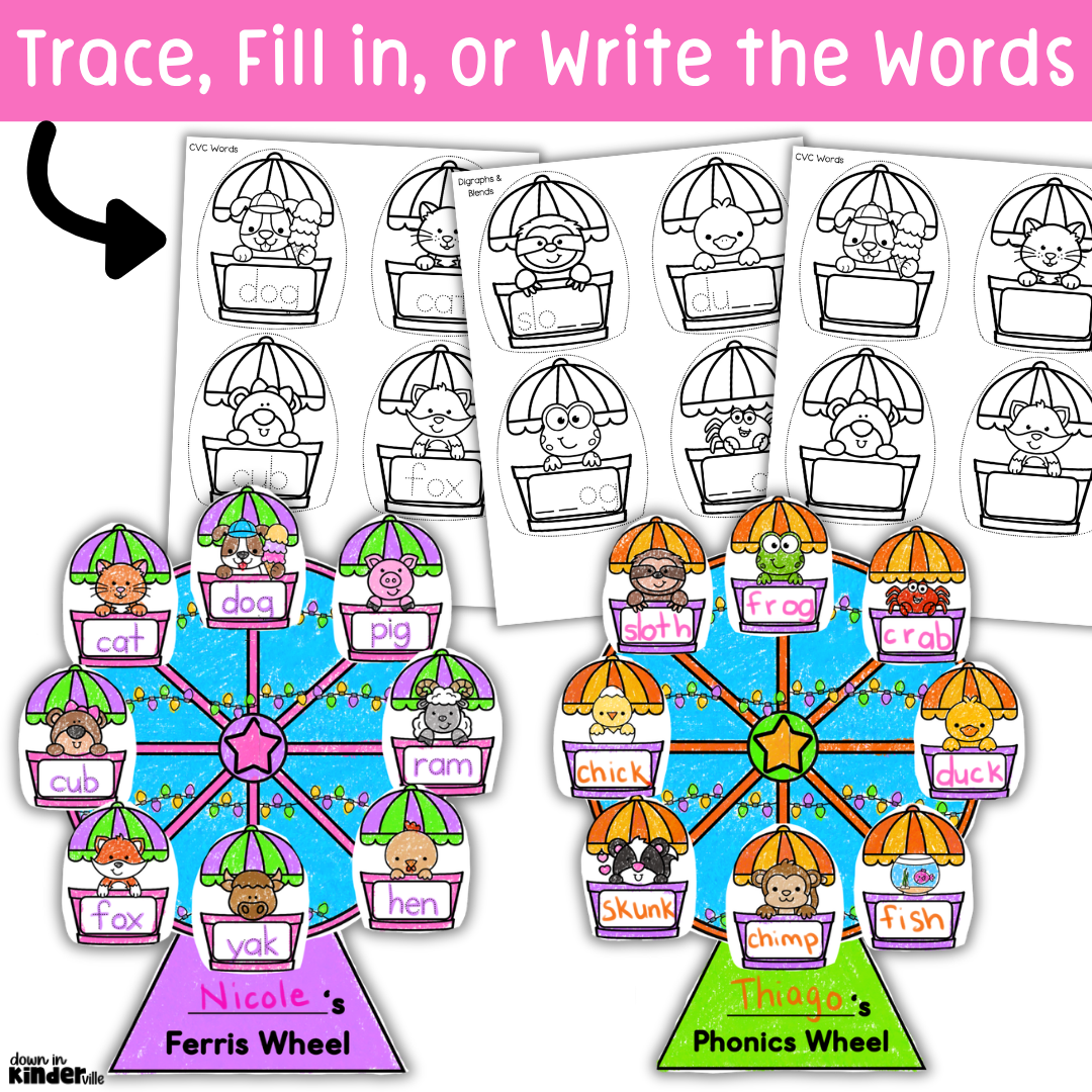 Summer Craft CVC Words Digraphs Blends May Bulletin Board June End of Year Craft - Image 2