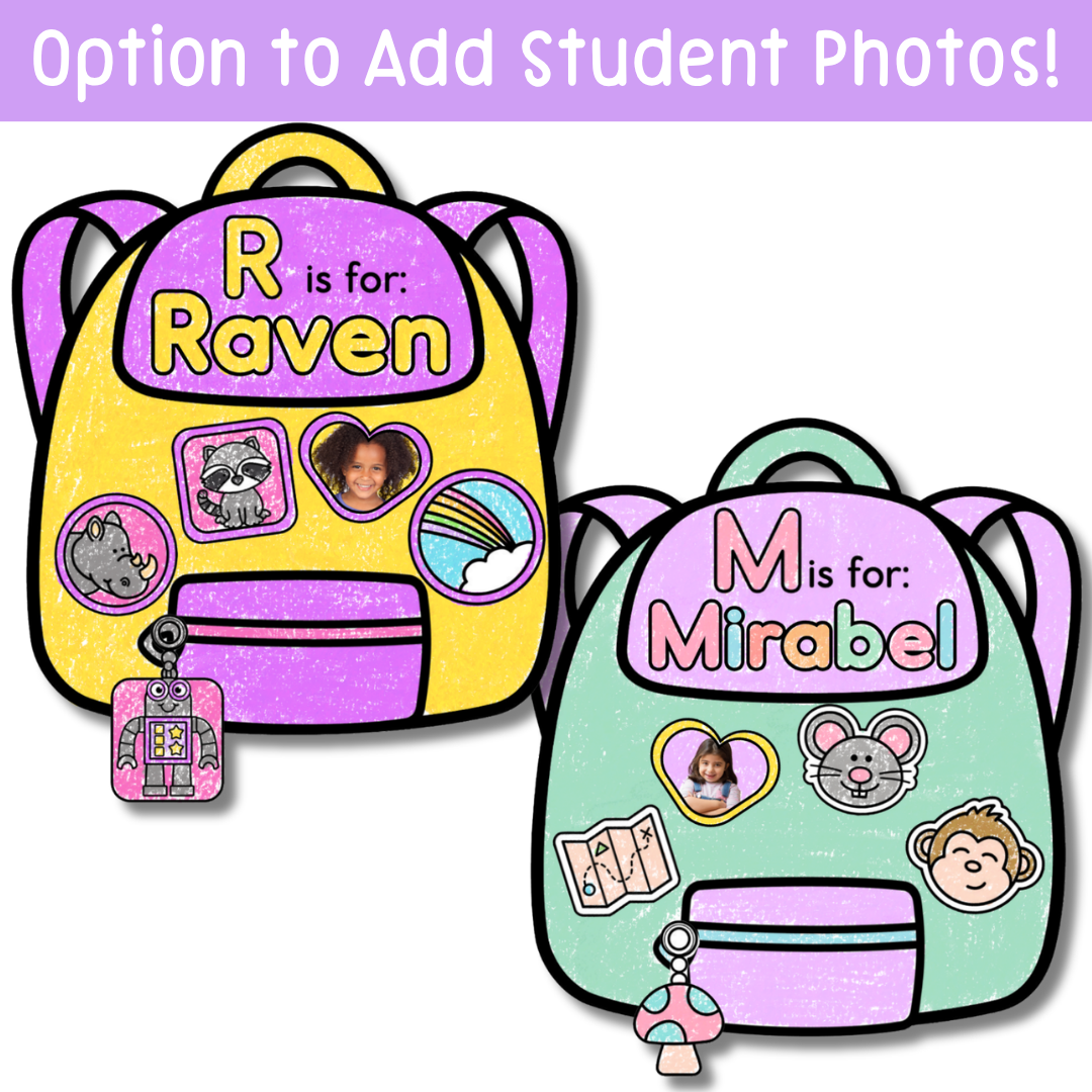 Back to School Craft Name Craft Alphabet Craft Beginning Sounds - Image 3